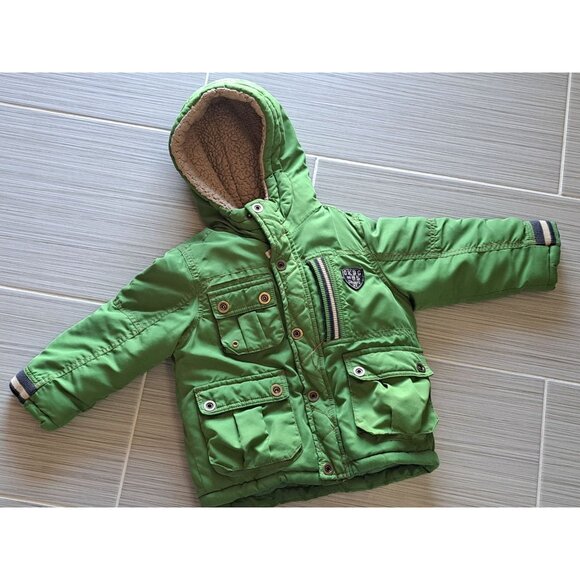 OshKosh B'gosh Other - OshKosh B'Gosh Boys Size 4 Hooded Toddler Jacket Sherpa Lining  Pockets Thick